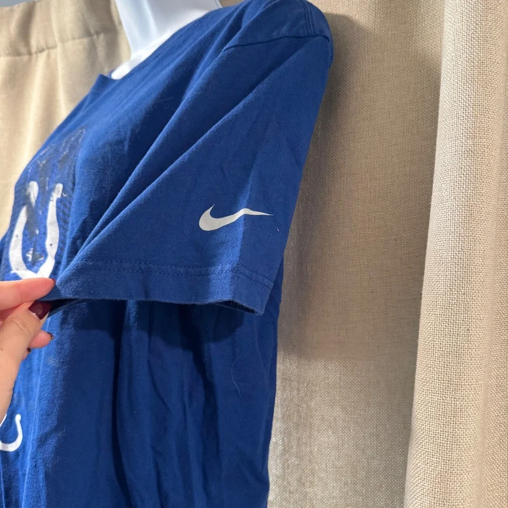 Nike Indianapolis Colts Football Graphic T-Shirt NFL Blue‎ Fan Apparel